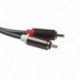 2 RCA férfi - Xlr kettős női audiokábel aranyozott 1,5 m a mikrofon keverő teljesítményerősítőjéhez fejhallgató