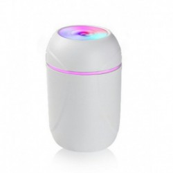 fehér - Hordozható USB légnedvesítő 260ml ultrahangos illóolaj-diffúzor hűvös páratisztító aromaterápia autóhoz