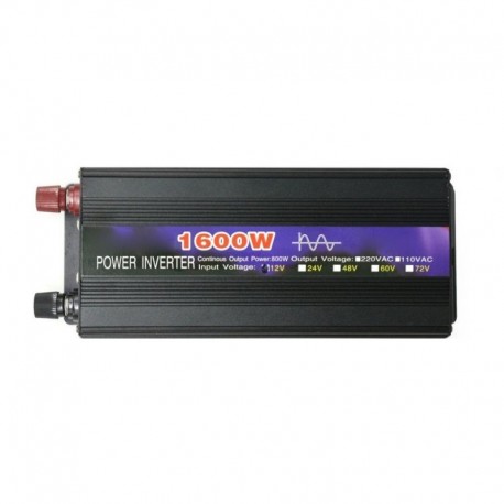 fehér - 1600 W-os tiszta szinuszhullámú intelligens húr-inverter teljesítmény-inverter autó átalakító adapter autó