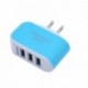 Kína - 3 portos USB töltő gyors töltés hordozható fali töltő cukorka színes telefon töltő adapter univerzális