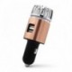 Ezüst - Autós légtisztító ionizáló tisztító kettős USB töltővel és Ionic légfrissítő légtisztítóval