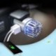 Ezüst - Autós légtisztító ionizáló tisztító kettős USB töltővel és Ionic légfrissítő légtisztítóval