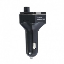 Mini autó MP3 Hans FM adó 3,1A kétportos USB töltő zenelejátszó Támogatja a TF kártya U-lemezt