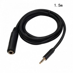 1,5 m - 3,5 mm-es férfi - 6,35 mm-es női audiokábel dupla árnyékolású audiokábellel a TV-s számítógépes mobiltelefon