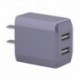 D - Univerzális, folyékony, színes USB-csatlakozó gyors töltésű 5V 2A kettős USB-port adapter mobiltelefon biztonságos