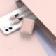D - Univerzális, folyékony, színes USB-csatlakozó gyors töltésű 5V 2A kettős USB-port adapter mobiltelefon biztonságos