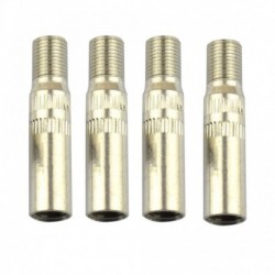 4db / készlet króm fém autós teherautó lakókocsi gumiabroncs kerék szelephosszabbító hosszabbító kupakok szár a