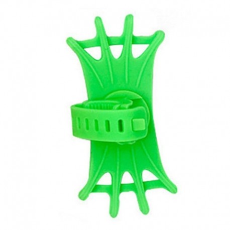 zöld - Szilikon kerékpár telefon tartó mobiltelefon állvány kerékpár GPS klip kerékpár kormány állvány tartó