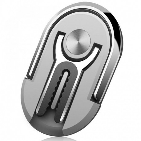 Ezüst - Autónavigációs légkimeneti mobiltelefon konzol csat típusa kettő az univerzális 360 forgatható autós telefon