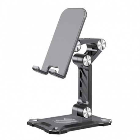 Fekete - Ergonómikus kialakítás Rotációs por kohászat Csúszásgátló fém teleszkópos állvány 4,7-13 hüvelykes iPad