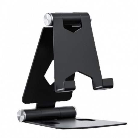 fekete - Összecsukható asztali alumínium ötvözetből készült telefon tartó alumínium ötvözet lusta konzol kreatív