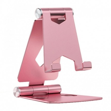 rózsaszín - Összecsukható asztali alumínium ötvözetből készült telefon tartó alumínium ötvözet lusta konzol