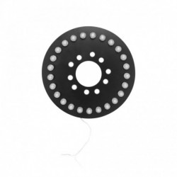 Kék - 12,5 hüvelykes kerek pótkeréklámpa harmadik LED-es féklámpa autóstílusú hátsó kerékjelző lámpa Jeep