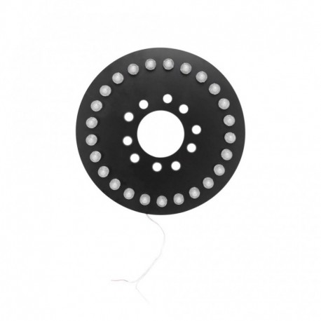 Kék - 12,5 hüvelykes kerek pótkeréklámpa harmadik LED-es féklámpa autóstílusú hátsó kerékjelző lámpa Jeep