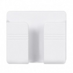 B - Fali szervező tároló doboz Távirányító Fali mobiltelefon aljzat tartó Multifunkcionális töltő tartó