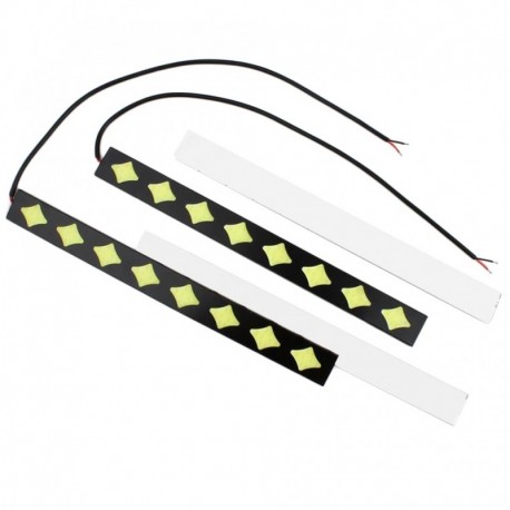 2db vízálló rugalmas COB Led Drl CAR LED ultra vékony szuper fényes DRLwhite DRL LED COB nappali menetfény
