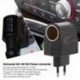 Univerzális műanyag   fém 110V-240V 50-60Hz AC - 12V DC EU autós hálózati adapter átalakító cigaretta öngyújtó