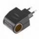 Univerzális műanyag   fém 110V-240V 50-60Hz AC - 12V DC EU autós hálózati adapter átalakító cigaretta öngyújtó