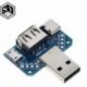 XY-USB4 - USB fejkapcsoló férfi USB csatlakozó a C típusú Micro Female USB 2.54-4P átviteli tesztlaphoz XY-USB4