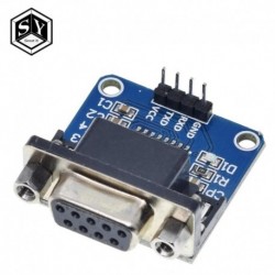 1db Nagyszerű IT MAX3232 RS232 - TTL soros port átalakító modul DB9 csatlakozó MAX232