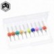 10db 0,3 mm - 1,2 mm NYÁK mini fúró bit volfrámacél keményfém a nyomtatott áramköri laphoz CNC fúró bit