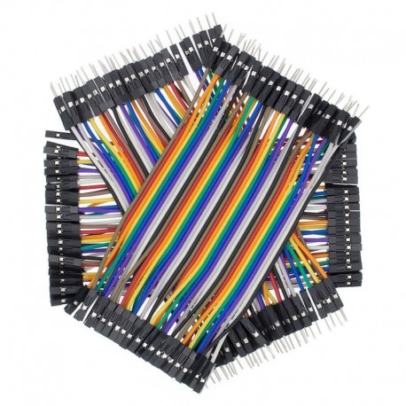 10cm 3 féle - 2,54 mm-es Dupont-vonal 20 cm-es, 10 cm-es 40 tűs férfi-férfi   nő-férfi   nő-nő jumper huzal Dupont