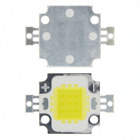 10W-os LED fehér Hidegen fehér Led chip az integrált reflektorfénybe 12v barkácsvetítő kültéri árvízvilágításhoz