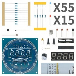 Forgó LED - DS1302 Forgó LED kijelző riasztó elektronikus óra modul DIY KIT LED hőmérséklet kijelző az arduino