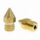 0,6 mm 1,75 mm - 10db MK7 MK8 fúvóka 0,6 mm-es 0,8 mm-es réz 3D nyomtatók alkatrészei Extruder menetes 1,75 mm-es M6