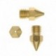 0,6 mm 1,75 mm - 10db MK7 MK8 fúvóka 0,6 mm-es 0,8 mm-es réz 3D nyomtatók alkatrészei Extruder menetes 1,75 mm-es M6