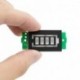 1S 3,7 V kék - 20db 1S 2S 3S 4S egyetlen 3,7 V-os lítium akkumulátor kapacitásjelző modul 4,2 V-os kék kijelzős