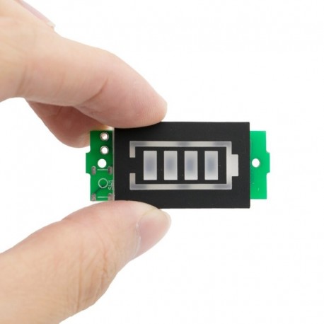 1S 3,7 V kék - 20db 1S 2S 3S 4S egyetlen 3,7 V-os lítium akkumulátor kapacitásjelző modul 4,2 V-os kék kijelzős