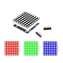 Zöld - MAX7219 pontmátrix modul mikrovezérlő modul DIY KIT MCU LED kijelző vezérlő modul készlet