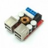 DC-DC jármű töltőmodul 8V-35V 5V 8A tápegység nyomásmentesítő modul 4 portos USB kimeneti mobil töltő