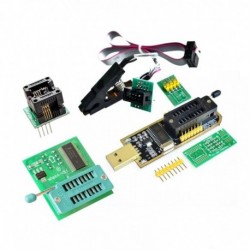 CH341A 24 25 sorozatú EEPROM Flash BIOS USB programozó modul   SOIC8 SOP8 tesztcsipesz   1,8 V adapter   SOIC8 adapter