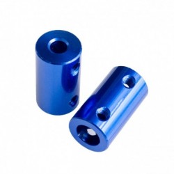 kék alumínium ötvözet csatlakozó D14 L25 5 mm 8 mm-rel 5 mm-es tengelyhez 8 mm-es tengely motor tengelyes hajó modell