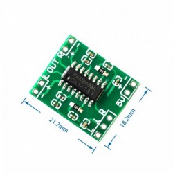 5PCS / LOT PAM8403 modul Szuper mini digitális erősítő kártya 2 * 3W D osztályú digitális erősítő kártya hatékony
