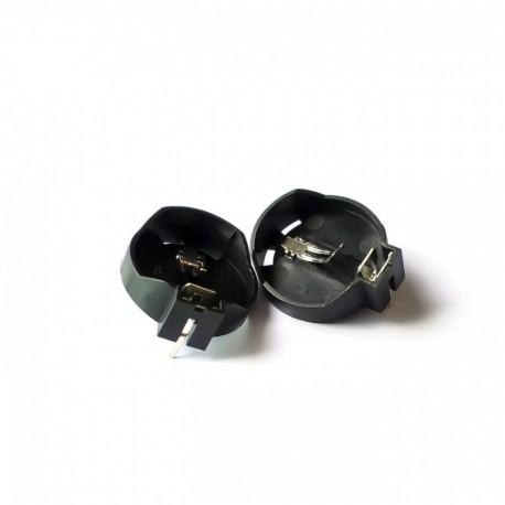 10db DIP CR2032 2032 elemgombos cellás érme tartó tok, fekete, IC-k és