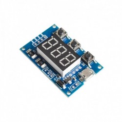 DC PWM jelgenerátor Micro USB 2CH állítható munkaciklus impulzus frekvencia digitális LED kijelző cső DC 5V 12V 24V 1Hz ~
