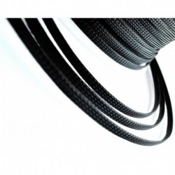 ! 10m 8mm átmérőjű általános huzalvédelem fekete PET nylon fonott kábelhüvely