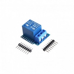 1Set egycsatornás Wemos D1 mini relé pajzs Wemos D1 mini relé modul ESP8266 fejlesztőtábla 1 csatorna