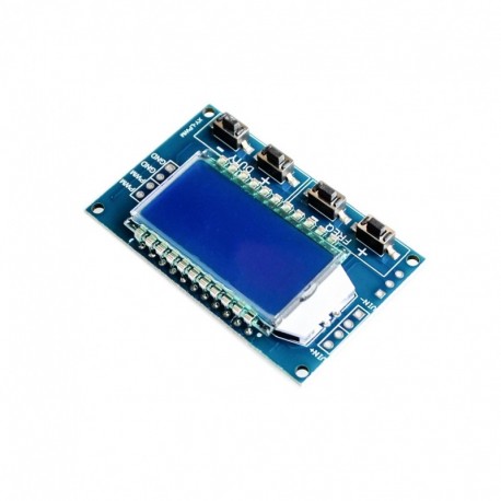 1Hz-150Khz jelgenerátor PWM kártya modul impulzus frekvenciájú munkaciklus állítható modul LCD kijelző 3,3V-30V 1Hz