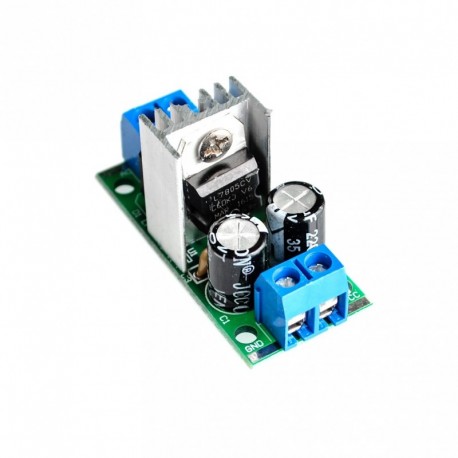L7805 - LM7805 LM7812 DC / AC három terminálos feszültségszabályozó tápegység modul 5V 9V 12V kimenet max 1.2A