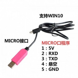 CP2102 USB TTL RS232 soros kábel átalakítása CP2102 MICRO USB KÁBEL