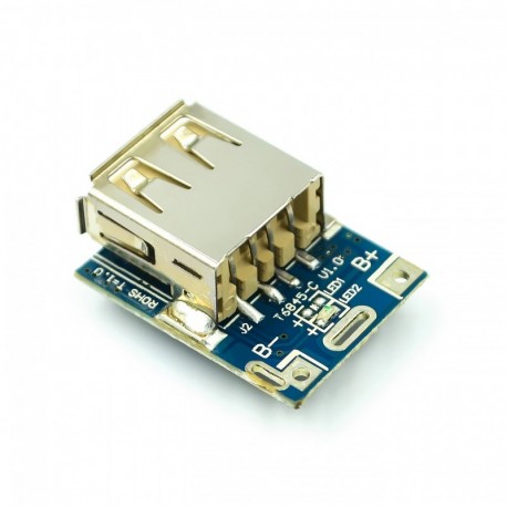 5V Boost Step Up tápegység modul Lítium LiPo akkumulátor töltésvédő tábla LED kijelző USB barkácsládához 134N3P