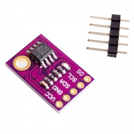 LM75 LM75A hőmérséklet-érzékelő nagy sebességű I2C interfész nagy pontosságú fejlesztő kártya modul