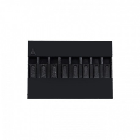 8P - 1/2/3/4/5/6/7/8/9 / 10P Dupont jumper huzalkábel házának hüvelycsatlakozójához 2,54 mm-es lépés 100db