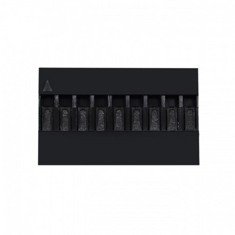 10P - 1/2/3/4/5/6/7/8/9 / 10P Dupont jumper huzalkábel házának hüvelycsatlakozójához 2,54 mm-es lépés 100db