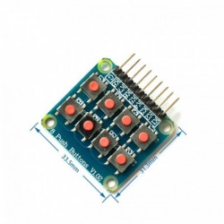 2x4 kezelő 4x2 kezelő 8 nyomógomb V1.00 Billentyűzet mátrix billentyűzet gomb Arduino AVR PIC 2 * 4 modul AVR PIC