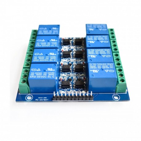5V 10A 8 csatornás relé modul Arduinhoz